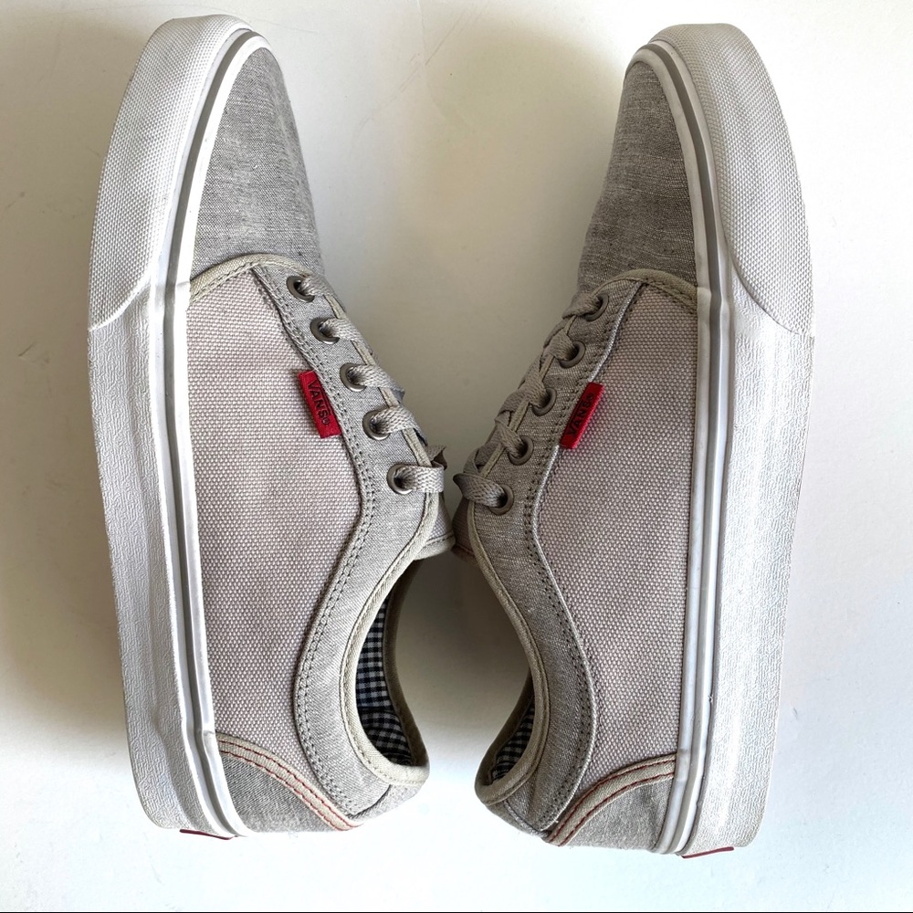 SOLD Vans Unisex 8M 9.5W Low Top Sneakers Grey - Picture 6 of 8